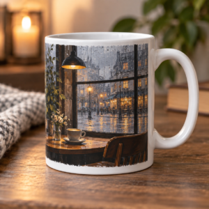 Rainy Cafe Mug